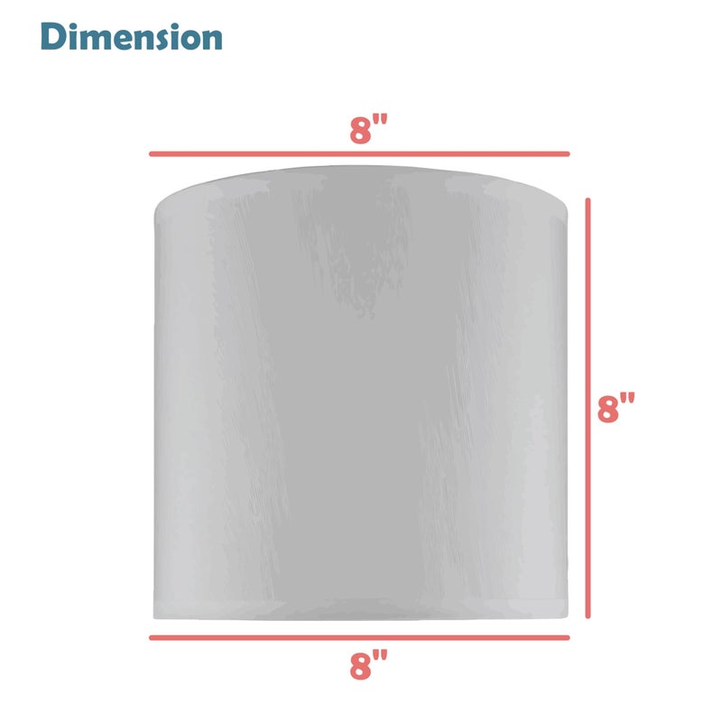 Aspen Creative 31223 Transitional Drum (Cylinder) Shaped Spider Construction Lamp Shade in Off White with Leaves and Petals in Paper, 8" Wide (8" x 8" x 8") - Image 4